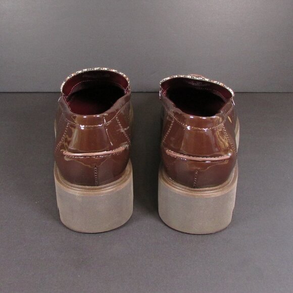 Franco Sarto BERSA Women's Loafers 9.5M Patent Leather, Hounds Tooth Plaid - Picture 5 of 9